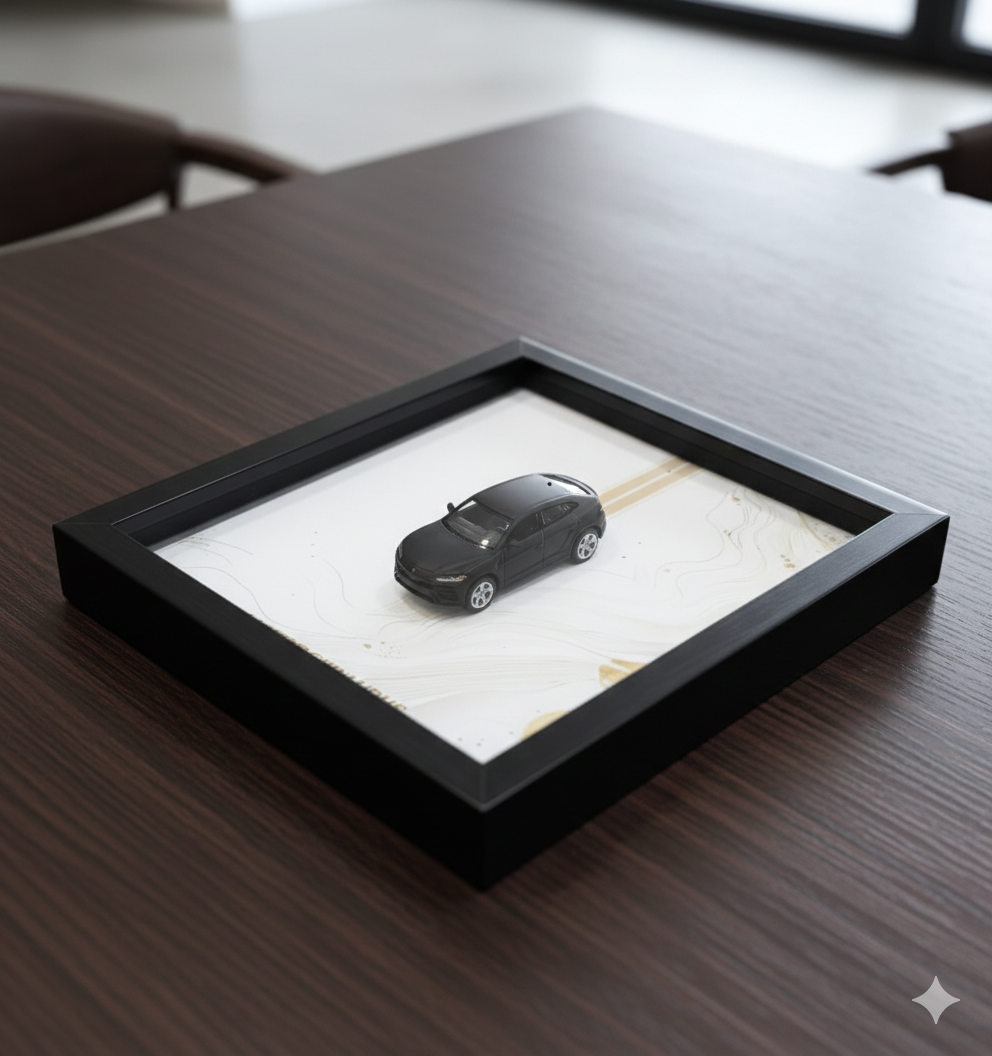 LAMBORGHINI URUS BLACK EDITION WALL ART