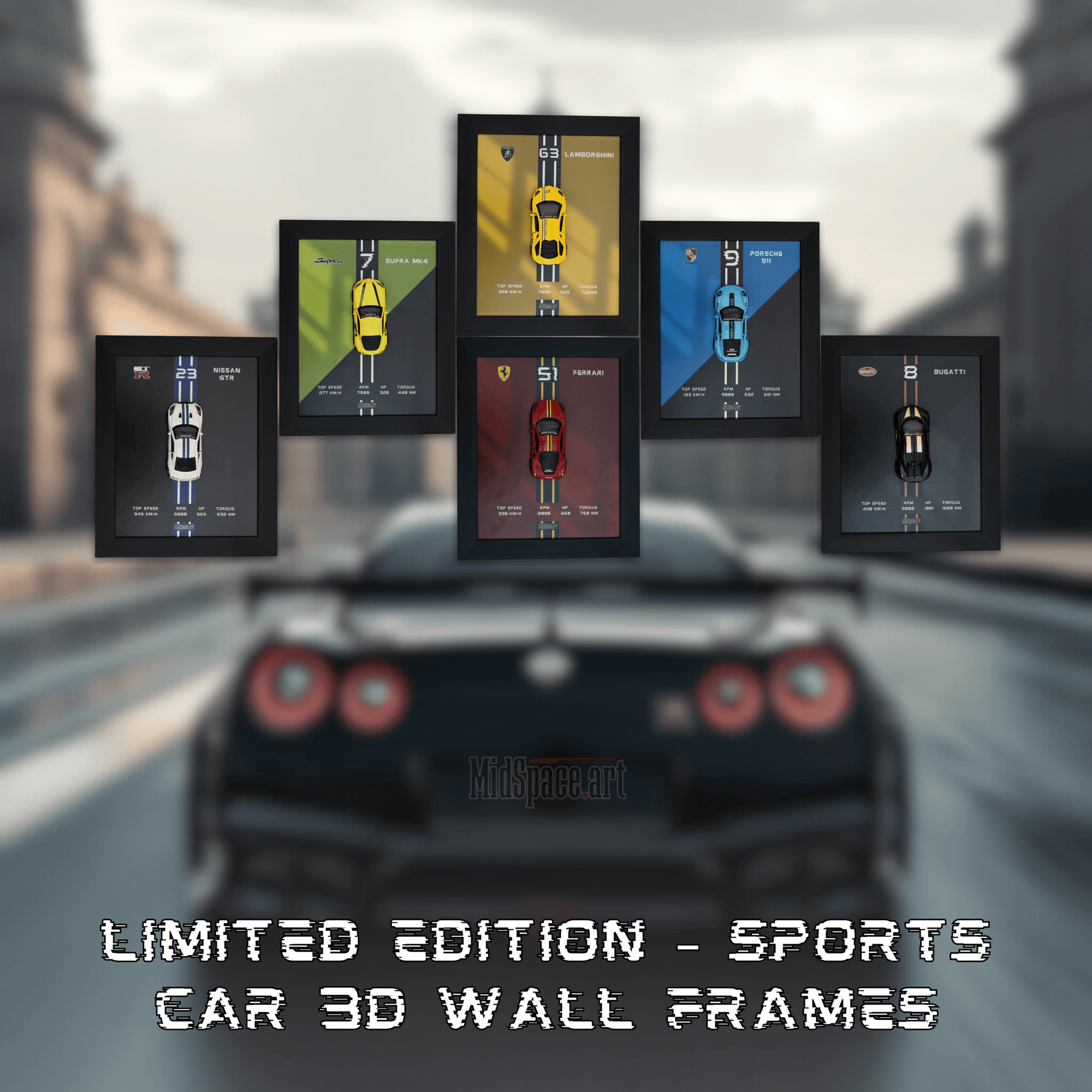3d Car Frame Wall Art Starter (Limited Edition)