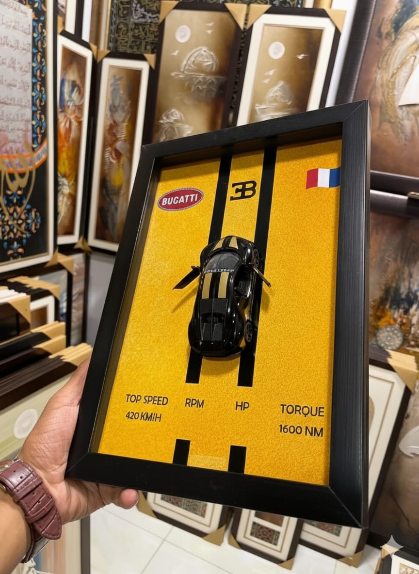 BUGATTI CHIRON WALL ART V4